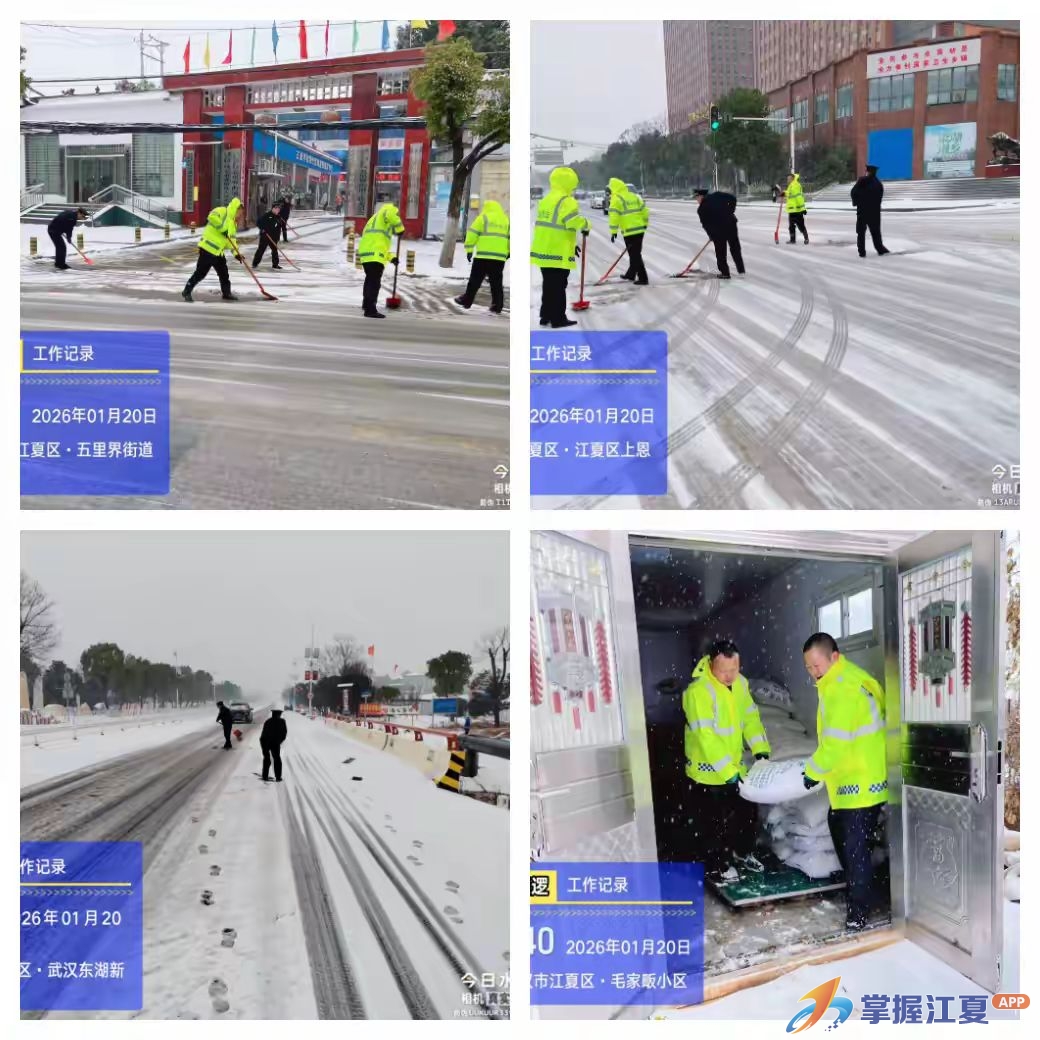 风雪映丹心守护暖寒冬 五里界街道综合执法中心迎战冰雪天气