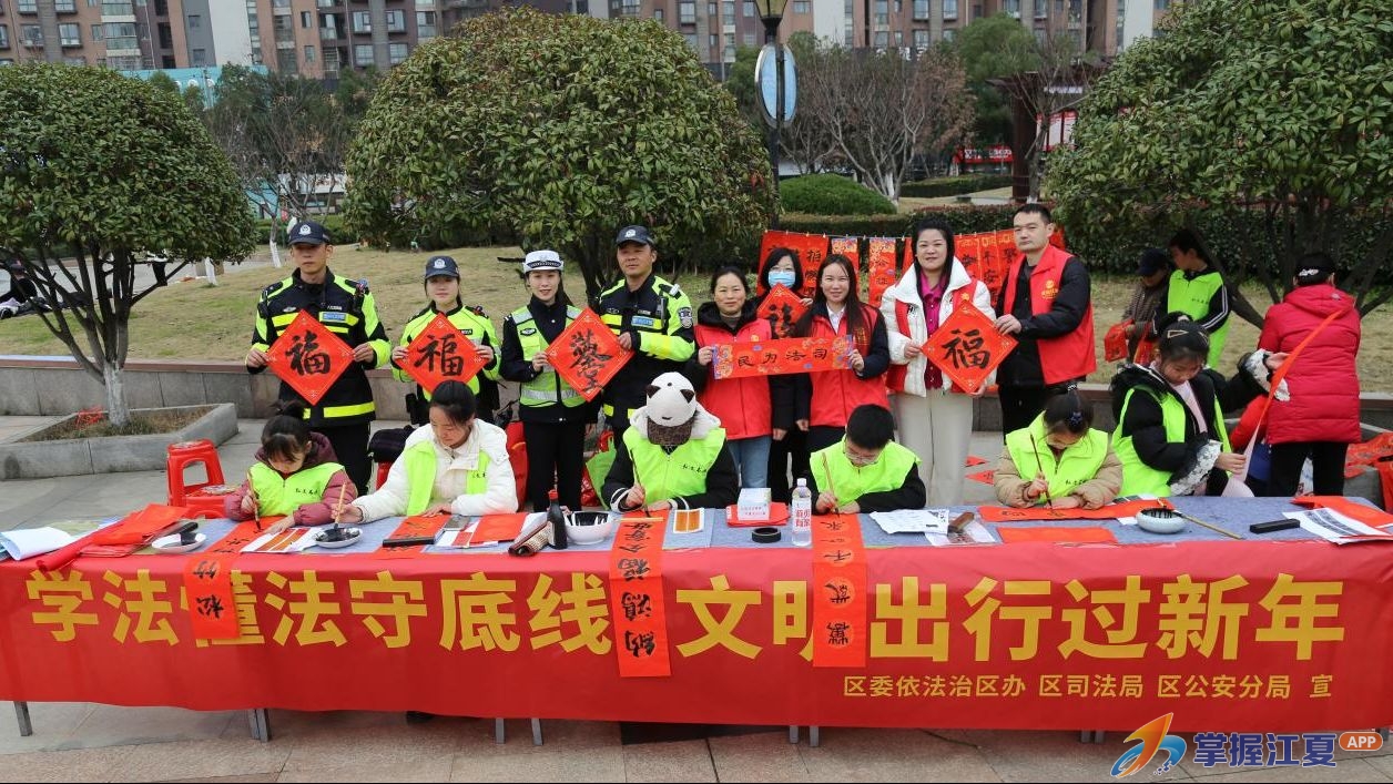 法治年味润民心 江夏区开展新春普法宣传活动