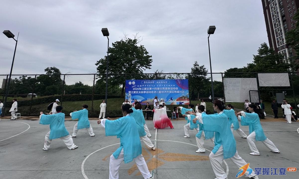古韵拳风 2026年江夏区第十四届全民健身运动会暨江夏区太极拳运动走进明星社区圆满举行！