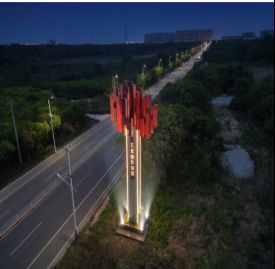 点亮门户“微景观” 绣出五里界“精致美”